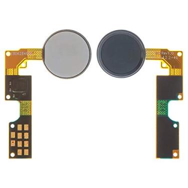 Imagem de Peças de reparo de cabo flexível compatíveis com LG V20 H990DS, (botão de menu, cinza, com plástico)