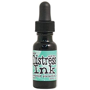 Imagem de Ranger Tinta de socorro Tim Holtz Janeiro Pistache rachado Re-Inker, 14 g