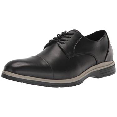 Imagem de Stacy Adams Sapato Oxford masculino Teven com bico aberto, preto, 39, Preto, 7.5