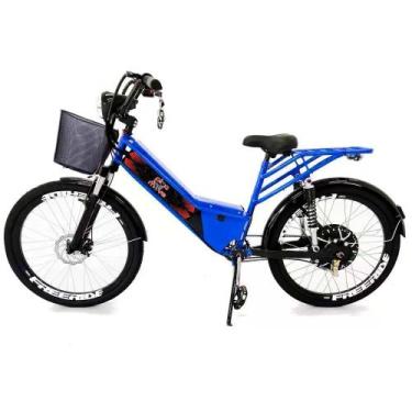Imagem de Bicicleta Elétrica - Street Plus Pam - Cestinha - 800W - Azul - Plug A