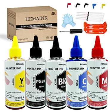 Imagem de Ferramentas de refil de tinta e tinta HEMAINK 5 x 100 ml compatíveis com Canon PGI-280 CLI-281 PGI-280XXL CLI-281XXL para impressora Pixma TS6220 TR8520 TS9520 TS6120 TR7520 TS9521C TS6320 TS702