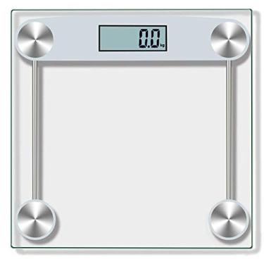 Imagem de balanças de banheiro profissionais balanças de piso para casa com peso digital de vidro temperado balanças de banheiro com peso de 150kg / 330 libras duráveis