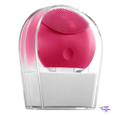 Imagem de Esponja Massageadora Elétrica Para Limpeza facial Pink