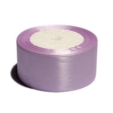 Imagem de SOUGAO Fita de cetim de seda rolo de cetim fita de tecido (40 mm de largura 22 m de comprimento), use para embalagem de presente, artesanato, costura, fita de cabelo de casamento (lavanda)