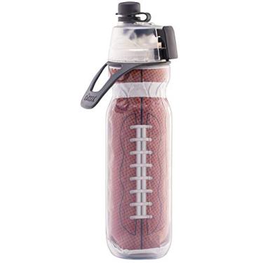 Imagem de O2COOL Garrafa de água de névoa Mist 'N Sip sem vazamento, bico superior, garrafa de água esportiva 590 ml (futebol)