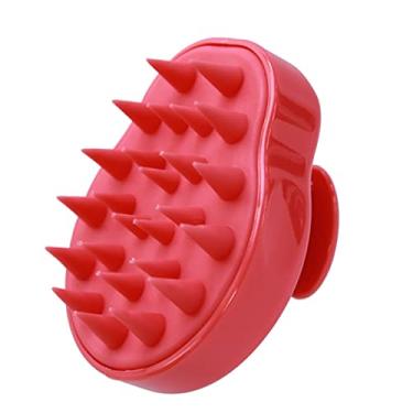 Imagem de Escova Massageadora de Couro Cabeludo Cerdas de Silicone Scalp Brush De Benguela (Coral)