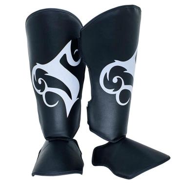 Imagem de Caneleira Muay Thai Kickboxing Preto Spank - G-Unissex