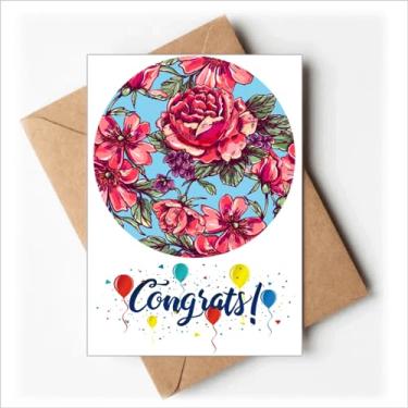 Imagem de DIYthinker Calça Flor Vida Céu Cartões de Casamento Parabéns Envelopes Saudações