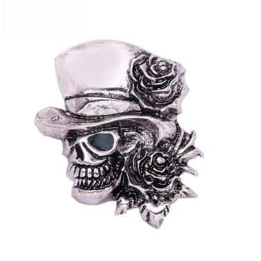 Imagem de Broche feminino Halloween Skull Corsage Alloy Broche Pin