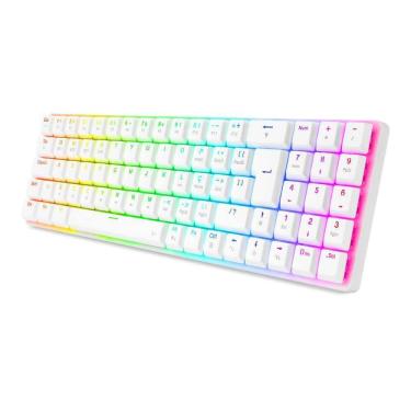 Imagem de Teclado Mecânico Gamer K626 Branco Switch Marrom Redragon