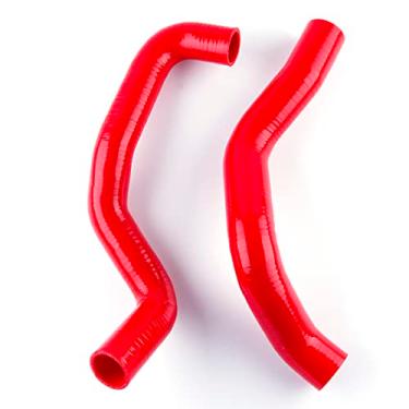 Imagem de JOIUYOLJ Kit de mangueira de radiador de silicone de 3 camadas compatível com Ford Mustang GT GTS/SVT Cobra V8 5.0L 1994 1995... (vermelho)