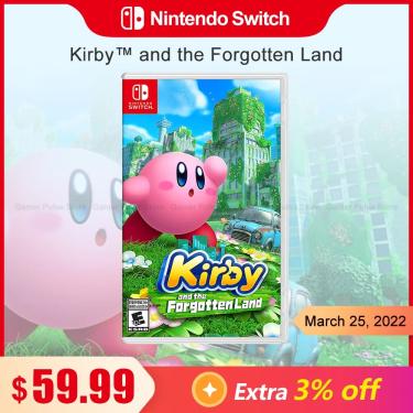 Imagem de Kirby and the Forgotten Land jogos nintendo switch  cartão de Jogo Físico Oficial para Nintendo