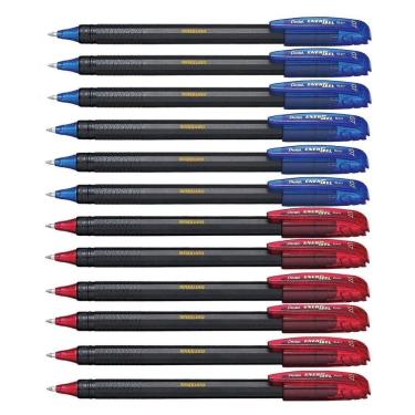 Imagem de Kit 12 Canetas PENTEL Gel Energel Makkuro 0.7mm Ponta Fina
