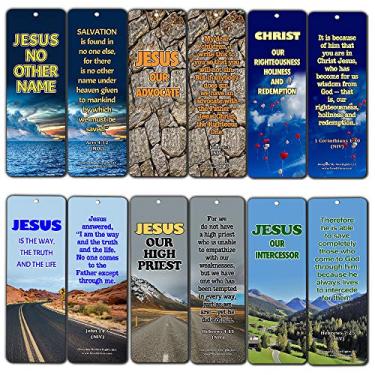 Imagem de Série de Versos da Bíblia NewEights (pacote com 12), Verses About Jesus Saves Bookmarks (12-Pack), (12-Pack)