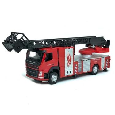 Imagem de Miniatura - 1:50 - Caminhão Volvo Bombeiro Resgate - Luz e Som - Califórnia Action