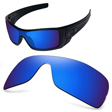 Imagem de AOZAN Lentes de reposição polarizadas ANSI Z87.1 para óculos de sol Oakley Batwolf OO9101 - azul Capri