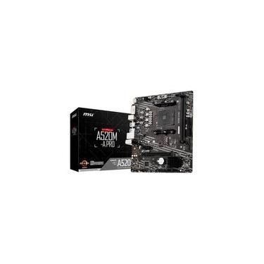 Imagem de Placa Mãe MSI A520M-A PRO, AMD AM4, mATX, DDR4