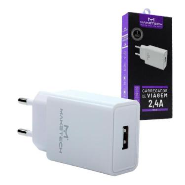 Imagem de Carregador Auto Id Cm-19 2.4a Branco Maketech