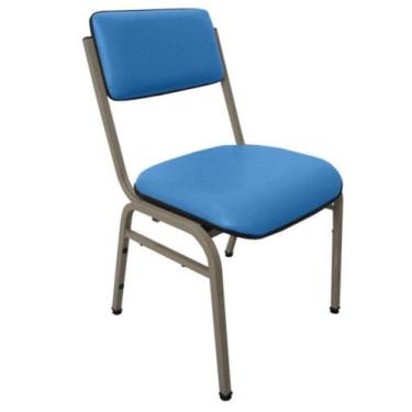 Imagem de Cadeira Empilhável para Auditórios Linha Hotel Smart Azul - Design Off