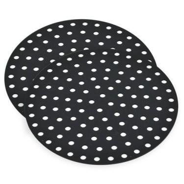 Imagem de Kit 2 Protetor Tapete Silicone Redondo Fritadeira Elétrica - Unyhome