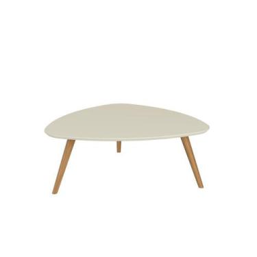 Imagem de Mesa de Centro para Sala 88,5cm com Pés Torneados em Madeira - Casa La