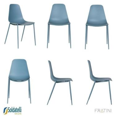 Imagem de Kit 6 Cadeiras Miami PP Várias Cores - Fratini, Azul