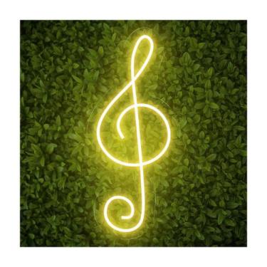 Imagem de Painel Neon Clave de Sol musica decoração casa escola - OnTheLight