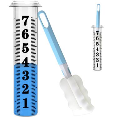 Imagem de Tubo de substituição de pluviômetro, medidores de chuva precisos ao ar livre com melhor classificação, 18 cm de capacidade de substituição de tubo de pluviômetro de plástico para quintal e jardim,