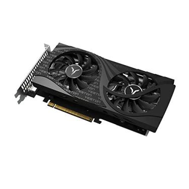 Imagem de Placa gráfica para jogos RX6600XT-8G D6 GA com memória 8G / 128bit / GDDR6 2 ventoinhas de refrigera??o placa traseira de metal 3 * portas de saída DP + HD/648