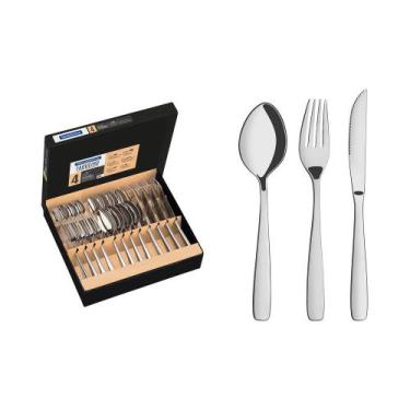 Imagem de Faqueiro Tramontina Inox C/ Facas P/ Churrasco Amazonas 24 Pç