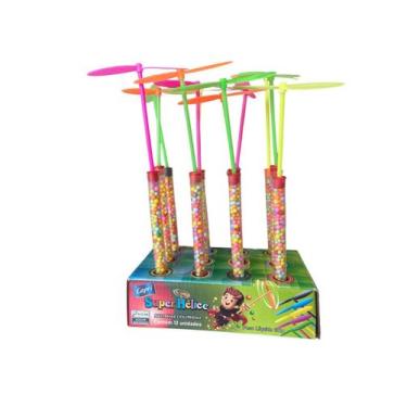 Imagem de Kit 60 Brinquedos Giro Helice c/ Balinha Dia das Crianças - Blook