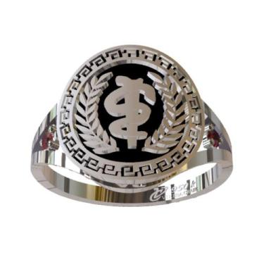 Imagem de Anel De Formatura De Odontologia Em Prata 950k - Vieira Cruz Joias, Pr