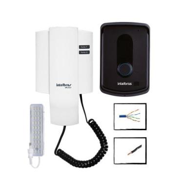 Imagem de Kit Interfone Residencial IPR 8010 Intelbras com cabo 50 MTS