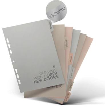 Imagem de Kit 6 Abas Divisórias Fichário Ultra Tamanho Colegial Ótima, Neutro