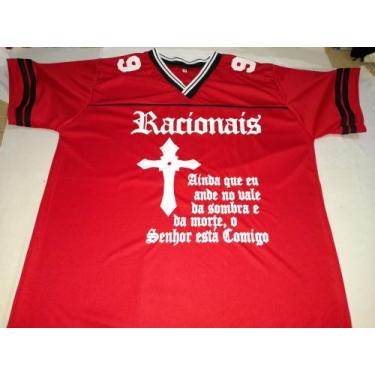 Imagem de Racionais  - camisa  ( sobrevivendo no inferno ) - RR, Vermelho, M