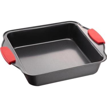 Imagem de Assadeira de Aço e Silicone Retangular Cinza 27.3cm - ACASA
