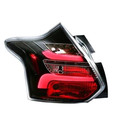 Imagem de Luzes traseiras de estilo de carro compatíveis com Ford Focus 3 Hatchback 2012-2014 Lâmpada traseira LED LED DRL Sinal Freio Reverso Acessórios para automóveis