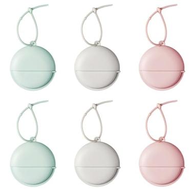 Imagem de Sunch Craft 6 caixas, 300 folhas, papel de sabonete, portátil, para viagem, descartável, sabonete, papel para lavar as mãos (redondo)