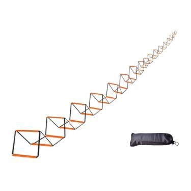 Imagem de Dynwave Escada de agilidade, equipamento de treinamento, equilíbrio, melhora a coordenação, dobrável, multifuncional, casa, academia, futebol, escada de, 32 Grades