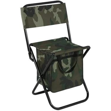 Imagem de Cadeira Bolsa 2 Em 1 Portatil Camuflada Multiuso Pesca Acampamento Camping Piquenique Praia Ar Livre Resistente Reforçada