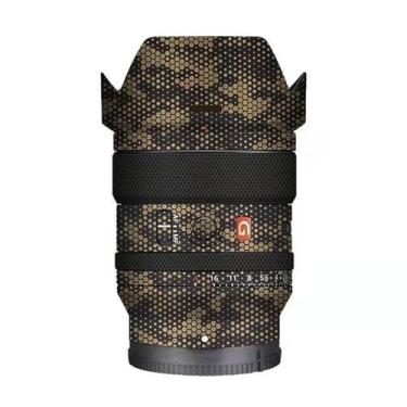 Imagem de Adesivo de película de vinil para lente de câmera para Sony FE 24 mm F1.4 GM, protetor de corpo inteiro, antiarranhões, decalque coast FE 1.4/24 GM 24 1.4 (ouro (Mamba)