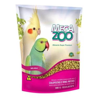 Imagem de Ração Megazoo Extrusada Calopsita e Ring Necks MM15 300g