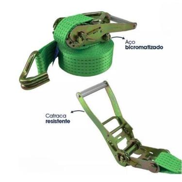 Imagem de Kit Catraca Cinta Amarração 5 Toneladas Resistência Confiabilidade Tra