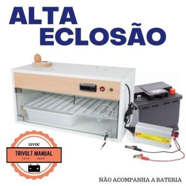 Imagem de Chocadeira ALTA ECLOSÃO Automática  Trivolt  60 ovos com 2 ventiladore