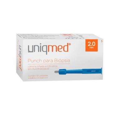 Imagem de Punch Dermatológico 2.0mm Estéril CX c/ 10un. Uniqmed