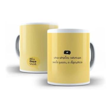 Imagem de Caneca Porcelana Uma Simples Conversa Pode Fazer A Diferença "Coleção 