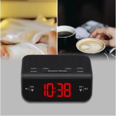 Imagem de Despertador Digital Lelong 671 Radio Fm Bluetooth Mesa