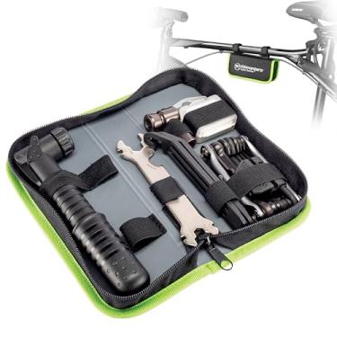 Imagem de Kilimanjaro Cycle Series Kit de reparo de ferramentas de bicicleta de 40 peças em bolsa com zíper, alavancas de pneu, chaves - 910549ECE