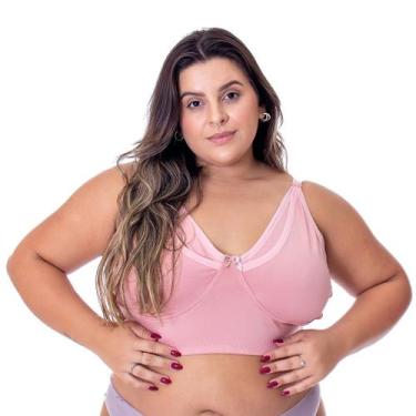 Imagem de Sutiã Básico Maternidade Amamentação sem Bojo Plus Size Giovanna - IMI