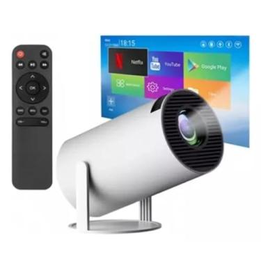 Imagem de Projetor Smart Android 11, 200 ANSI Lumens, 4K Ultra HD, Wi-Fi 6 Dual Band, Bluetooth 5.0, Tela até 130 Polegadas, Branco